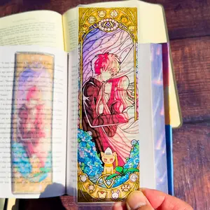 Fruits Basket Stained Glass Bookmarks (Transparent Suncatcher Bookmark, Stained Glass Art, Book Lover, Fantasy Book Reader Gift)