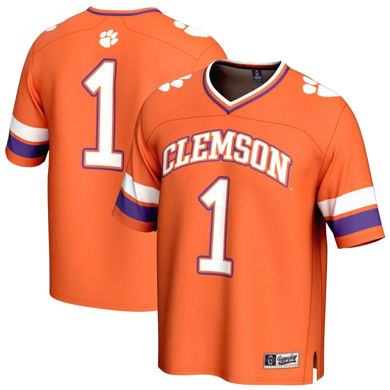 #1 Clemson Tigers GameDay Greats Unisex Lightweight Collegiate Football Fashion Jersey - Orange