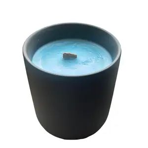 Harvest Apple Seashell Wooden Wick Candle - Decorative Candle for Home Decor