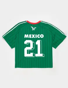 RSQ Mens Mexico Baggy Crop Soccer Jersey