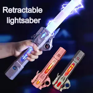 Cyberpunk Light Saber, Extendable with Sound and LED, Retractable Lightsaber, Laser Sword, Unisex Toy, Decoration, Collection, Valentine's Gift