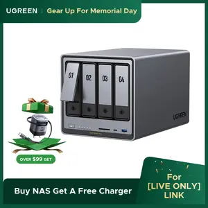 [LIVE ONLY]UGREEN NASync DXP4800 Pro 4-bay,Intel Core i3-1315U Processor CPU, 10GbE + 2.5GbE LAN, Dual M.2 NVMe SSD SlotsProcessor CPU, 10GbE + 2.5GbE LAN, Dual M.2 NVMe SSD Slots, （Drives Not Included）TikTokShopSpringGlowUp,Greenish outdoorfun