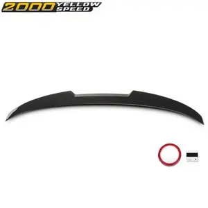 Fit For 10-17 BMW 5 Series F10 F18 M4 Style Rear Trunk Spoiler Wing Gloss Black