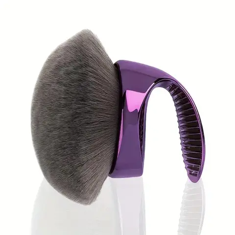 Extra‑Large Body Kabuki Makeup Brush, Wide Round‑Head Self‑Tan Blending Brush for Leg Makeup, Bronzer & Self‑Tanner Application, Beauty Face & Body Brush