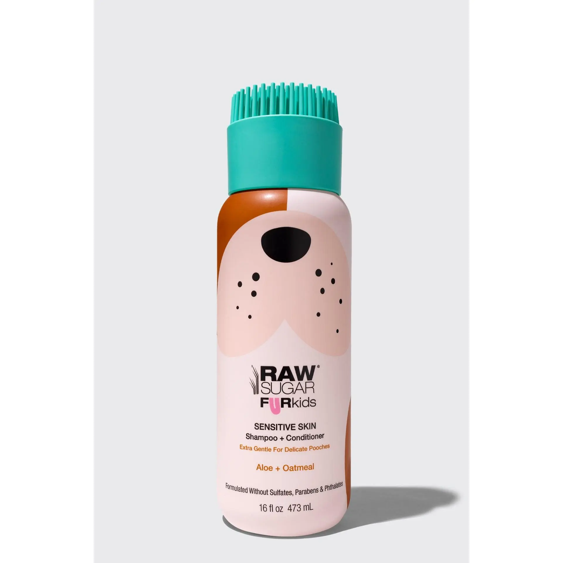 Fur Kids Sensitive Coat Shampoo + Conditioner | Aloe + Oatmeal | 16 oz