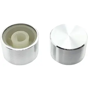 Suitable for TM680/KT68/GK68 Upgrade Knob 2 PCs Pack, Aluminum Alloy, Upscale Electroplating, Mechanical Keyboard Upgrade Accessories(Silver)