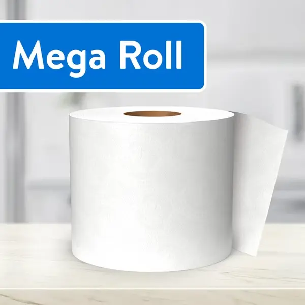 2-Ply Toilet Paper, Soft & Strong Bathroom Tissue, 18 Mega Rolls, 380 Sheets