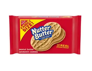 Nutter Butter Family Size Peanut Butter Sandwich Cookies, 16 oz