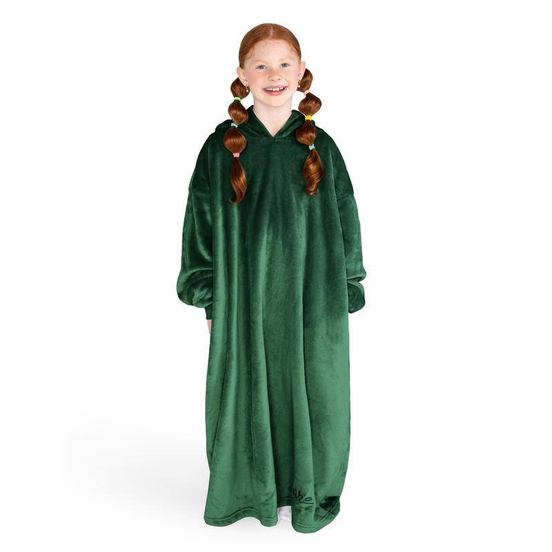 The Bare Homey - Youth Wearable Blanket - Microplush Side Pockets - Long Length