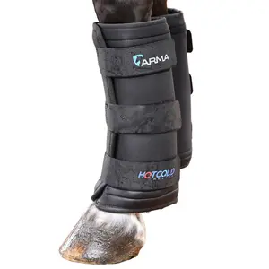 Shires ARMA Hot/Cold Relief Boots - Therapeutic Treatment for Ligaments & Tendons - Neoprene Material - Touch-Close Straps - Gel Packs Included - Suitable for Front or Back Legs