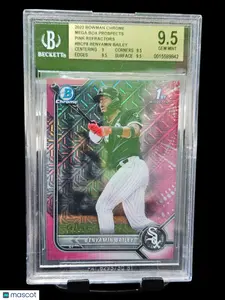 2022 Bowman Chrome Mega Box Pink Refractors Benyamin Bailey #BCP8 BGS 9.5