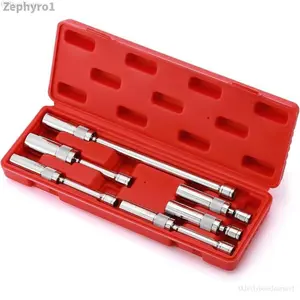 6PCS 3/8-Inch Drive Magnetic Swivel Spark Plug Socket Set, Include 9/16-Inch, 5/8-Inch, 13/16-Inch, 14mm Socket, Length: 4-Inch, 6-Inch, 11-Inch, 12-Point, CR-VZephyroXXJellybeanJourney1C38tool que