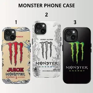 Monster Energy Drink Phone case, Drink Soda Tough Case Durable Cover for iPhone 16 17 Pro, 15 Pro Max, 14, 13, 12