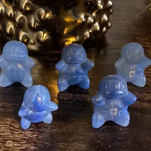 Squirtle Crystal Carving Pokemon Crystal Carving Opalite Sodalite Obsidian