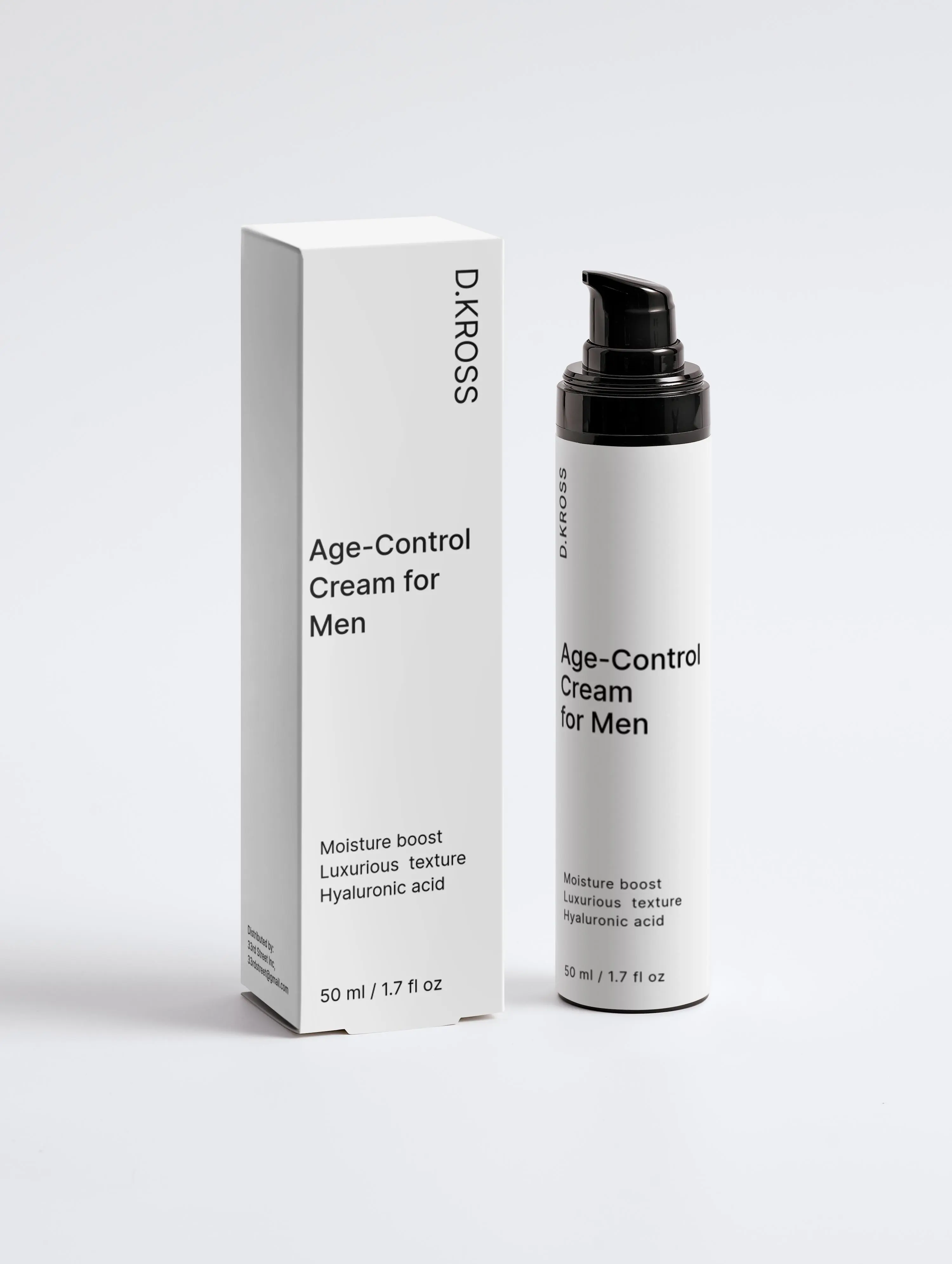 D.KROSS Age-Control Face Cream for Men with Hyaluronic Acid