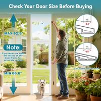 Adj. H: 87"-92" |Dog Door: 14"W x 21"H