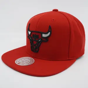 MENS MITCHELL & NESS NBA TEAM GROUND 2.0 SNAPBACK BULLS - RED