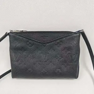 Pre-owned Louis Vuitton leather Crossbody Bags pallas mini black dress