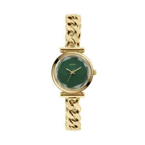 Fossil Women's Carlie Mini Three-Hand Gold-Tone Stainless Steel Watch