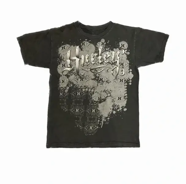 Vintage Hurley Y2K Logo T-Shirt, Grunge Aesthetic Black Graphic Shirt, Retro Surf Skate Culture Streetwear Tee, Crew Neck, Short Sleeve, Cotton, Gift for 2000s Fashion Fans Him Her, Men And Womenswear Top