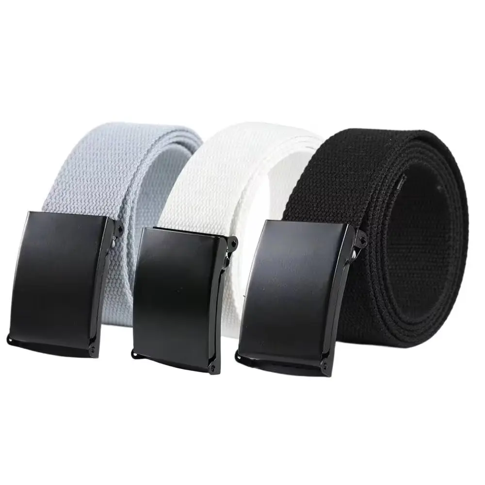 [3pcs] Breathable Utility Belts for Men And Women | Men'S Canvas Web Belt, Metal Buckle Belt,  Adjustable Casual Belt, Durable Belt, Suitable for Business Attire, Casual Outfits