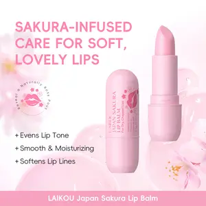 3.5g Sakura Lip Balm, Portable Instant Moisture, Deep Nourishing Hydration, Soothes Chapped Lips, Repairing Lip Care