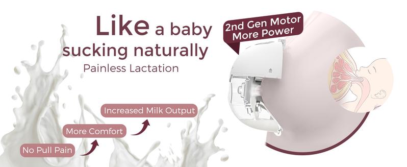 Momcozy Breast Pump Hands Free M5 & Momcozy Breast Milk Pitcher Pink 32oz