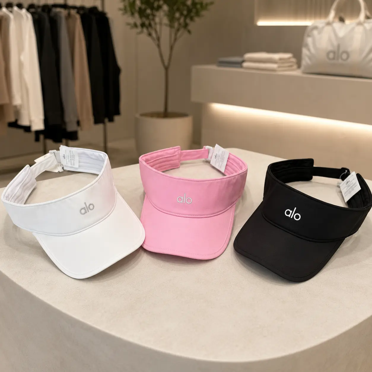 Women’s Adjustable Sun Visor Hat, Lightweight Open Top Sports Cap for Tennis Golf Running Outdoor Wear