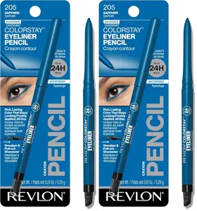 Revlon ColorStay Pencil Waterproof Eyeliner, Smudge-Proof, Eye Makeup with Built-In Sharpener, Long-Lasting, Matte Finish, 202 Black Brown, 0.01 oz