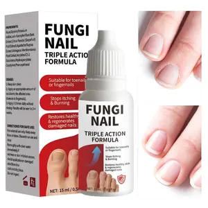 Nail Fungus Treatment, Herbal Extracts, Overnight Long-Lasting Nail Treatment for Athletes' Foot, Thick, Brittle, Discolored & Damaged Nails - Safe and Gentle, 15ml / 0.5 fl oz (1 Piece)
