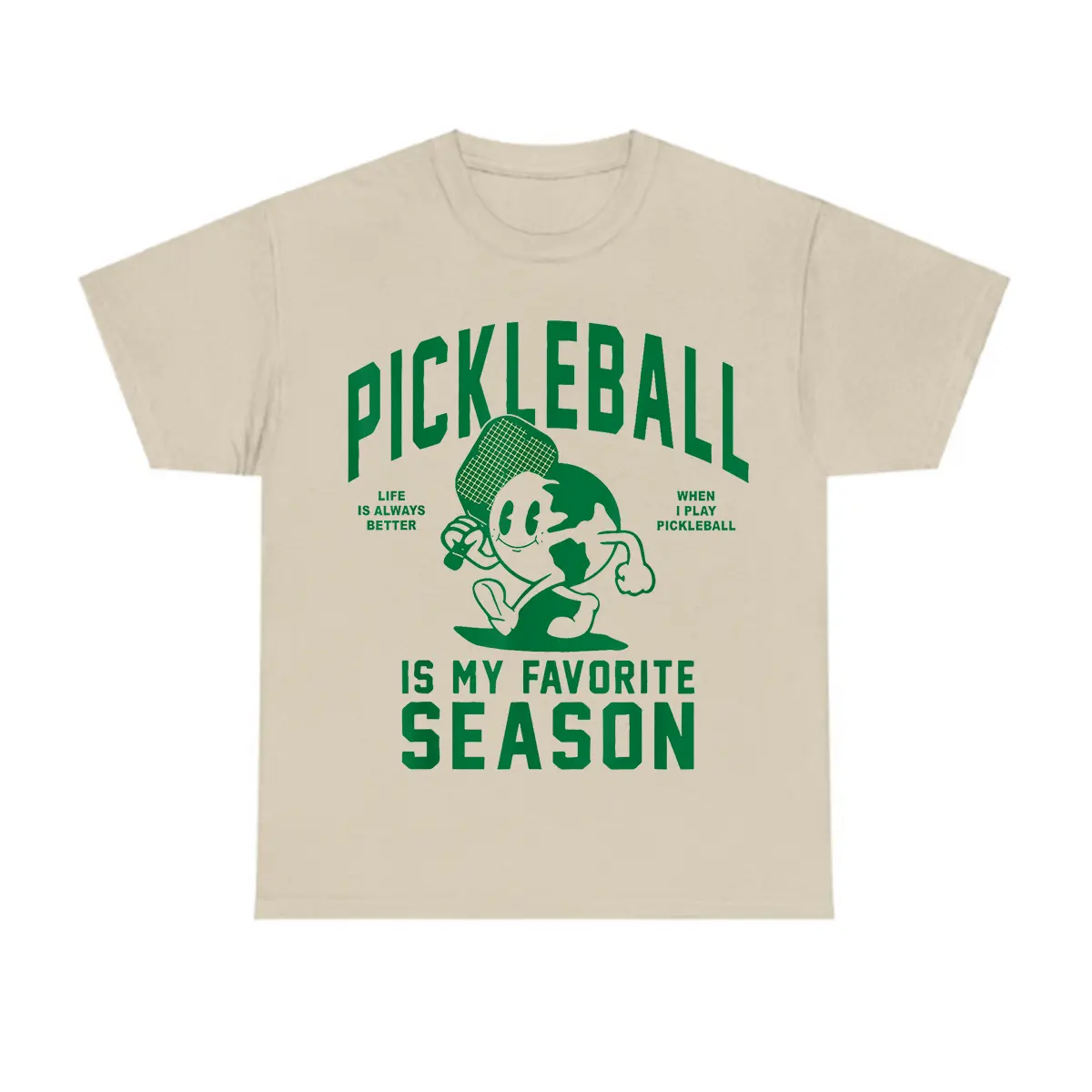 Pickleball Is Myvorite Season T-Shirt, Funny Graphic Tee for Pickleball Lovers, Casual Streetwear Top, Trendy Clothes for Everyday Style