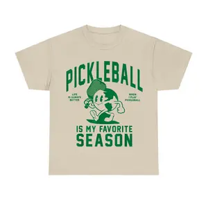 Pickleball Is My Favorite Season T-Shirt, Funny Graphic Tee for Pickleball Lovers, Casual Streetwear Top, Trendy Clothes for Everyday Style
