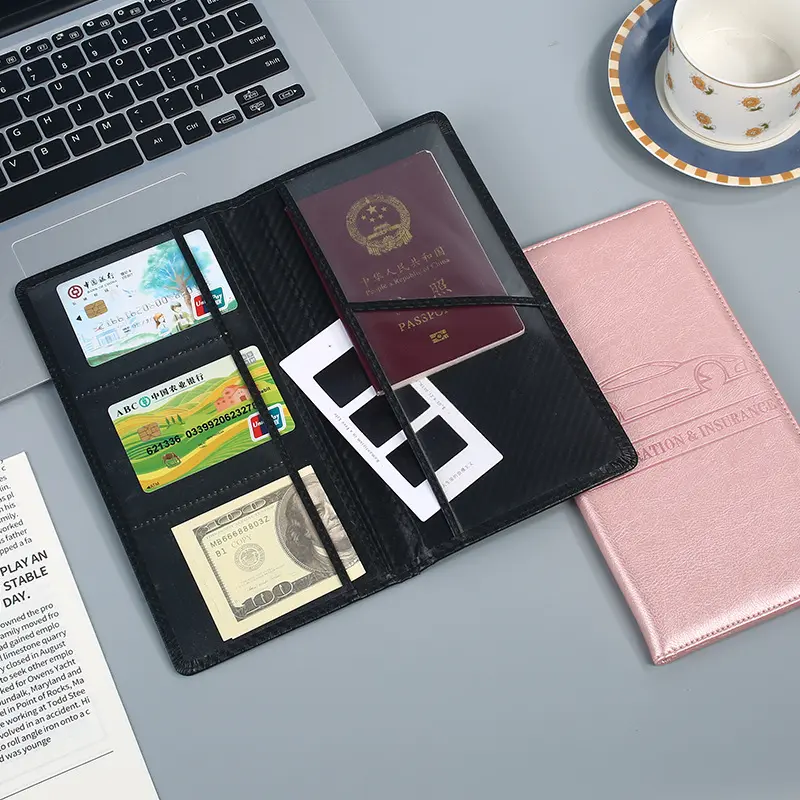 Driver's license and bank card organizer, car organizer bag, essential car document bag, spring gift, can also be used to store Pokémon trading cards, small car accessories, a must-have for car owners.
