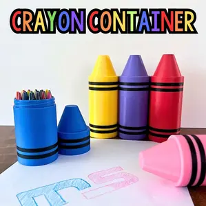 Crayon Container - Organize Your 24 Crayons with Ease and Style, Perfect for Kids and Artists