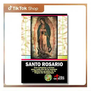 (Santo Rosario. Con Letanías y textos) Holy Rosary. With Litanies and texts for each day of the week and Mysteries proper to Our Lady of Guadalupe (Spanish Edition) --  Padre Manuel Rivera - Paperback