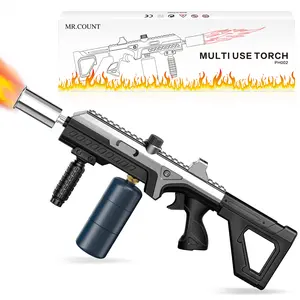 【FathersDayGift】Powerful Propane  Camouflage Torch Kitchen Grill Torch with Detachable Design, Adjustable Torch Burner for Searing Steak, BBQ, Welding, Camping Charcoal Lighter(Tank Not Included)