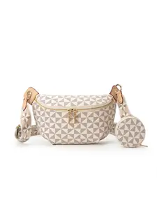 Women's Fashion Crossbody Bag Set, Geometric Design, Casual Style, Perfect for Daily Use and Work, Versatile Accessory