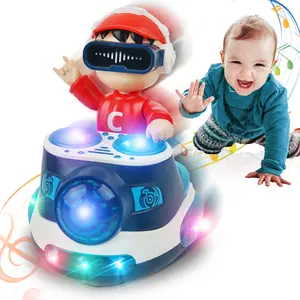 Electric Rotating Toy Car with Music & Lights, Includes 3 Aa Batteries, Perfect Birthday Christmas Gift for Kids, Multifunctional Car
