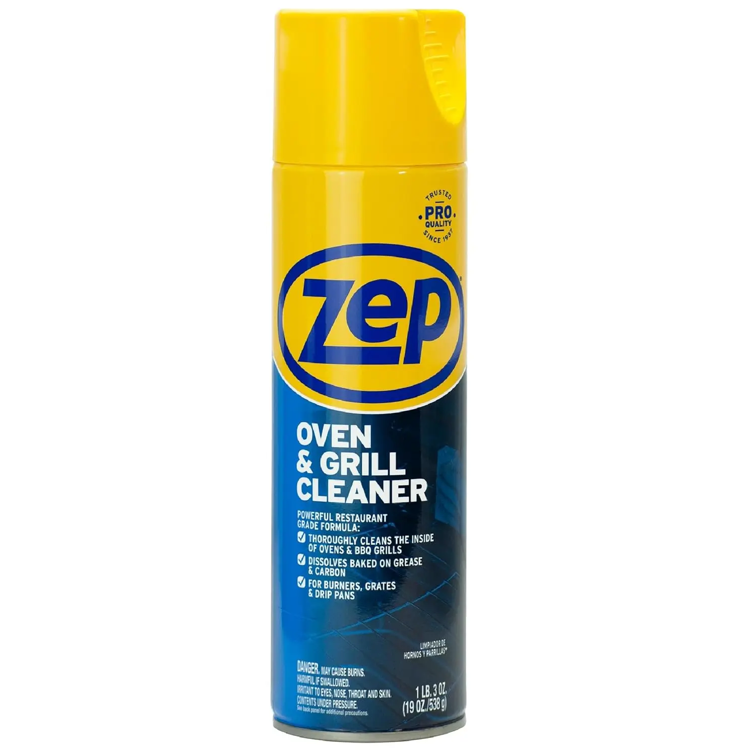 Zep Heavy-Duty Oven and Grill Cleaner ZUOVGR19 - Dissolves Grease on Contact, on Burners, Grates and Drip Pans