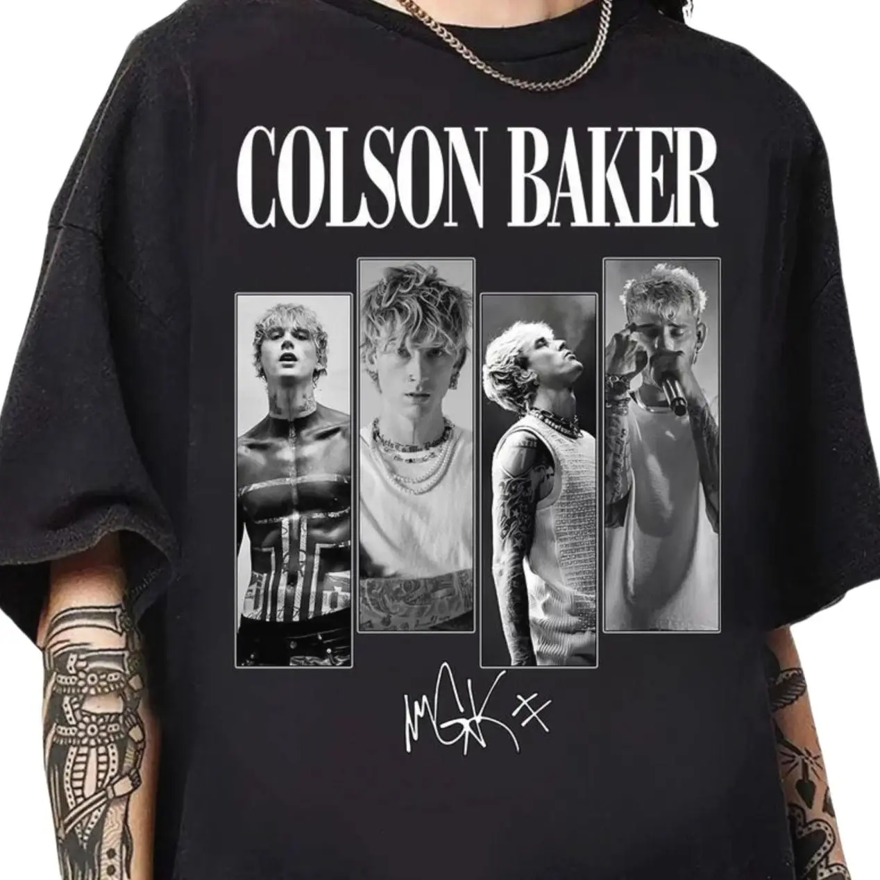 Machine Gun Tour Tee, Colson Baker Style, Fans’ Must-Have, New Tour Graphic Tee M6P