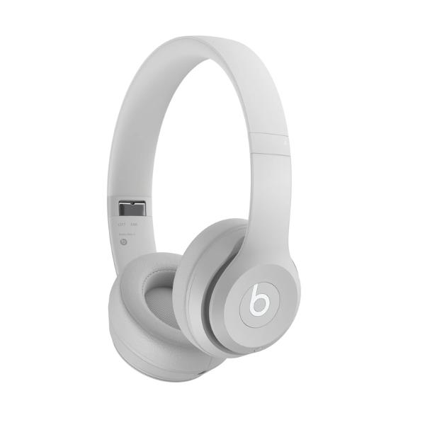 Beats Solo4 Wireless Headphones On-Ear Drenched Gray Bluetooth Audio Quality Sound for Music Lovers & Audiophiles Lithium Ion Battery Electronic