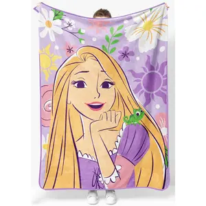 Jay Franco Disney Princess Rapunzel and Pascal Plush Throw Blanket