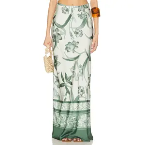 ROCOCO SAND Maxi Skirt in Sage Green