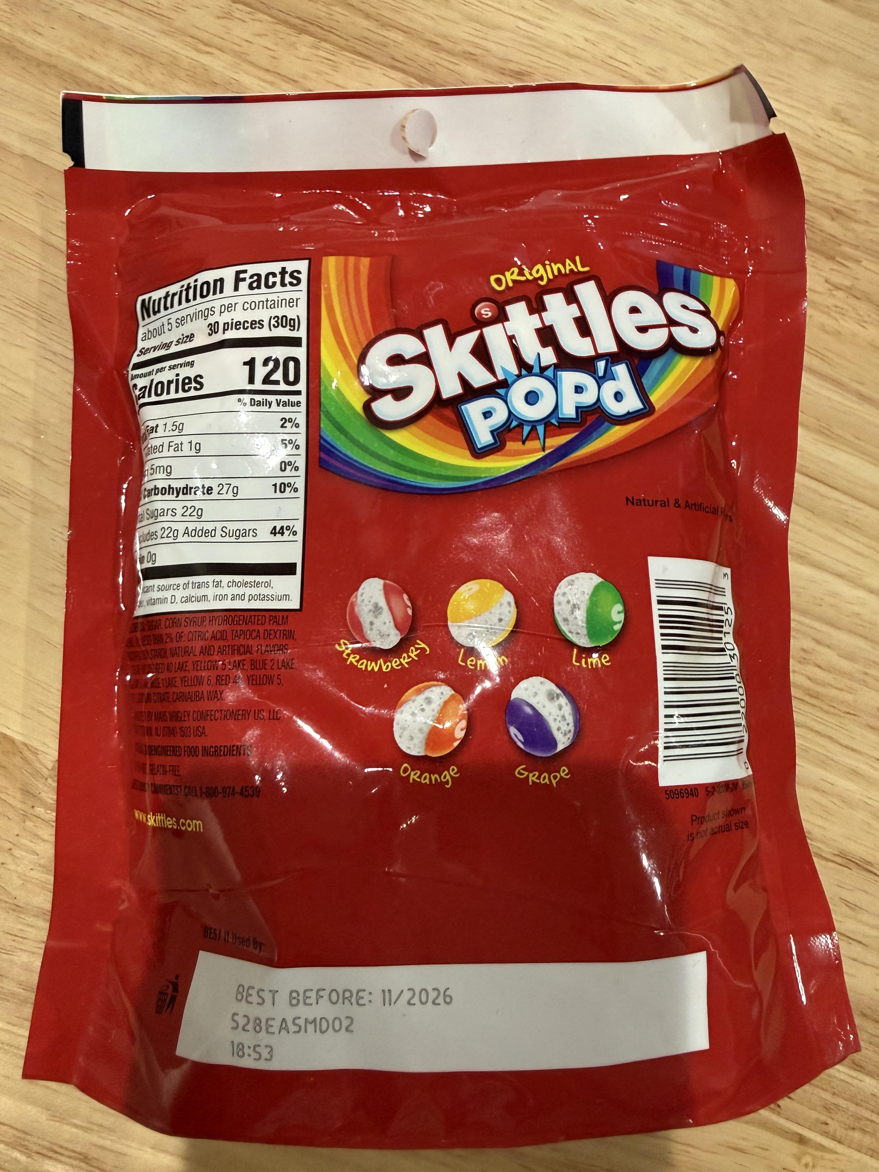 Skittles 5.5 oz Sweet Crunchy Freeze Dried