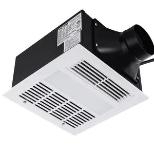 VEVOR Bathroom Exhaust Fan, 1500W Heating, 110 CFM High-Efficiency Ventilation, 1.5sones Low Noise Operation, Energy-Saving Bathroom Ceiling Fan, For Various Ceilings