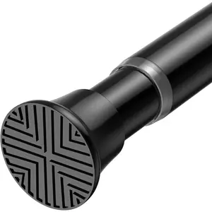 Rods for Windows 30-77Inch Black Tension Rod Rod No Drilling Rod Tension Rods for Doorway,Closets,,Windows