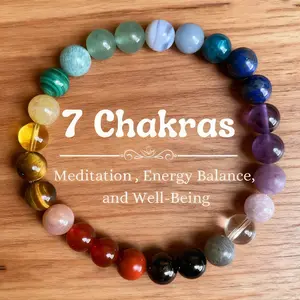 7 Chakra Bracelets for Women Healing Crystal Stone Healing Bracelet for Women Christmas Gifts Bohemian Style Spiritual Bracelets for Woman Anxiety Healing Crystals Meditation Relax Anxiety Relief