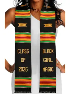 Kwabla's Kente Graduation Stole 2026 | Kente Stole Class of 2026 | Kente Graduation Sash 2026 Fashion Shawl Wrap