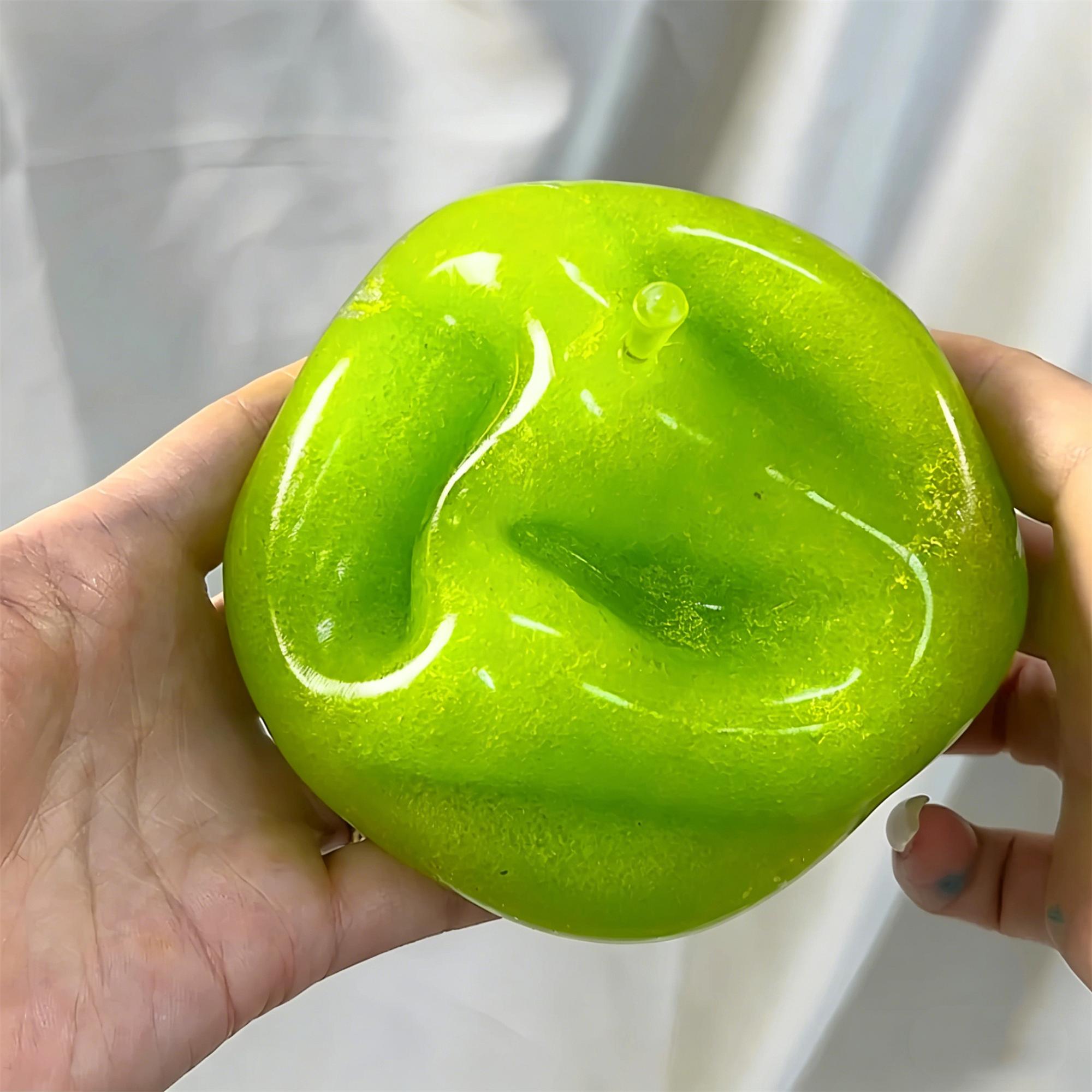 Slushie Green Apple Squishy - Moldable Non-Rebound Crunchy Fidget Toy| Perfect for Medium Grip Strength Slushie Green Apple Squishy - Moldable Non-Rebound Crunchy Fidget Toy| Perfect for Medium Grip Strength