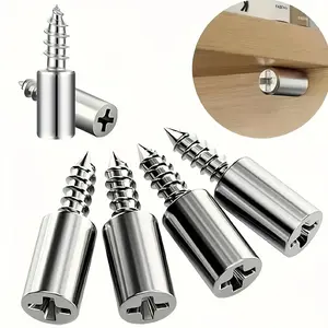 40Count Heavy Duty,Durable Self-Tapping Screws,Shelf Support Pegs,Shelf Pins with Non-Slip Sleeve,Cabinet Shelf Pegs for Kitchen Utensils,Bookcases and Wardrobes,Fixed Support Self-Tapping Cross Screw.